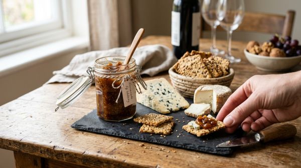 Crafting the perfect homemade chutney for an unforgettable cheese and cracker duo